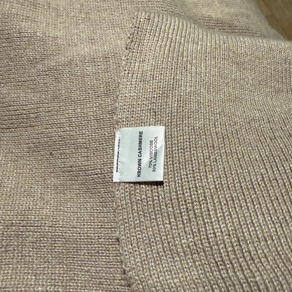 Krown Kashmere Substantial Tan Scarf/Wrap